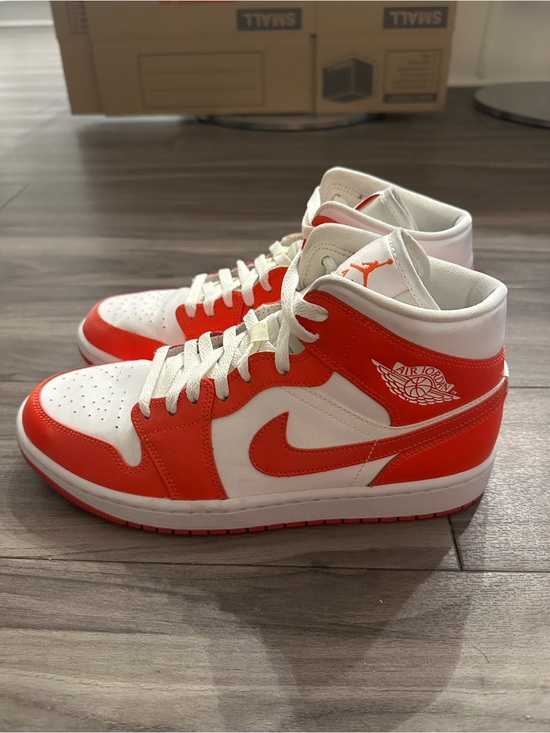 Jordan Other - Jordan White with Red Accent Low-Top Sneakers